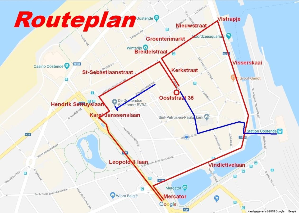 Vakantieappartement Emiel Centrum Oostende Met Garage المظهر الخارجي الصورة