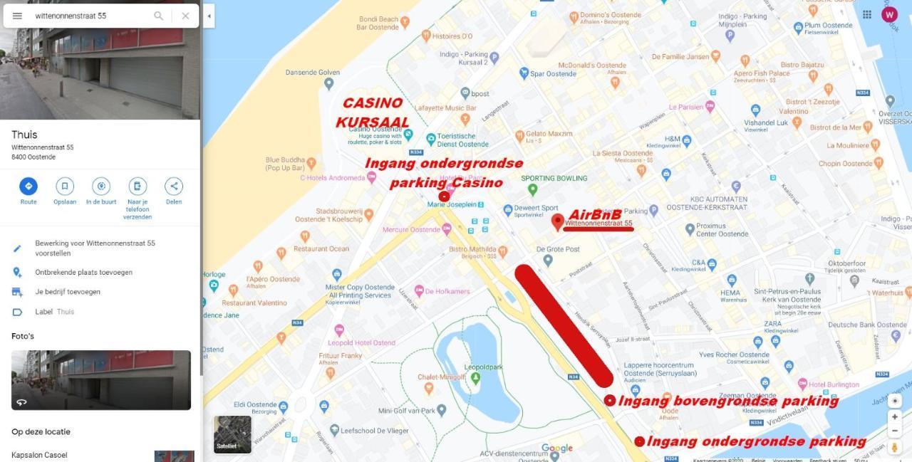 Vakantieappartement Emiel Centrum Oostende Met Garage المظهر الخارجي الصورة