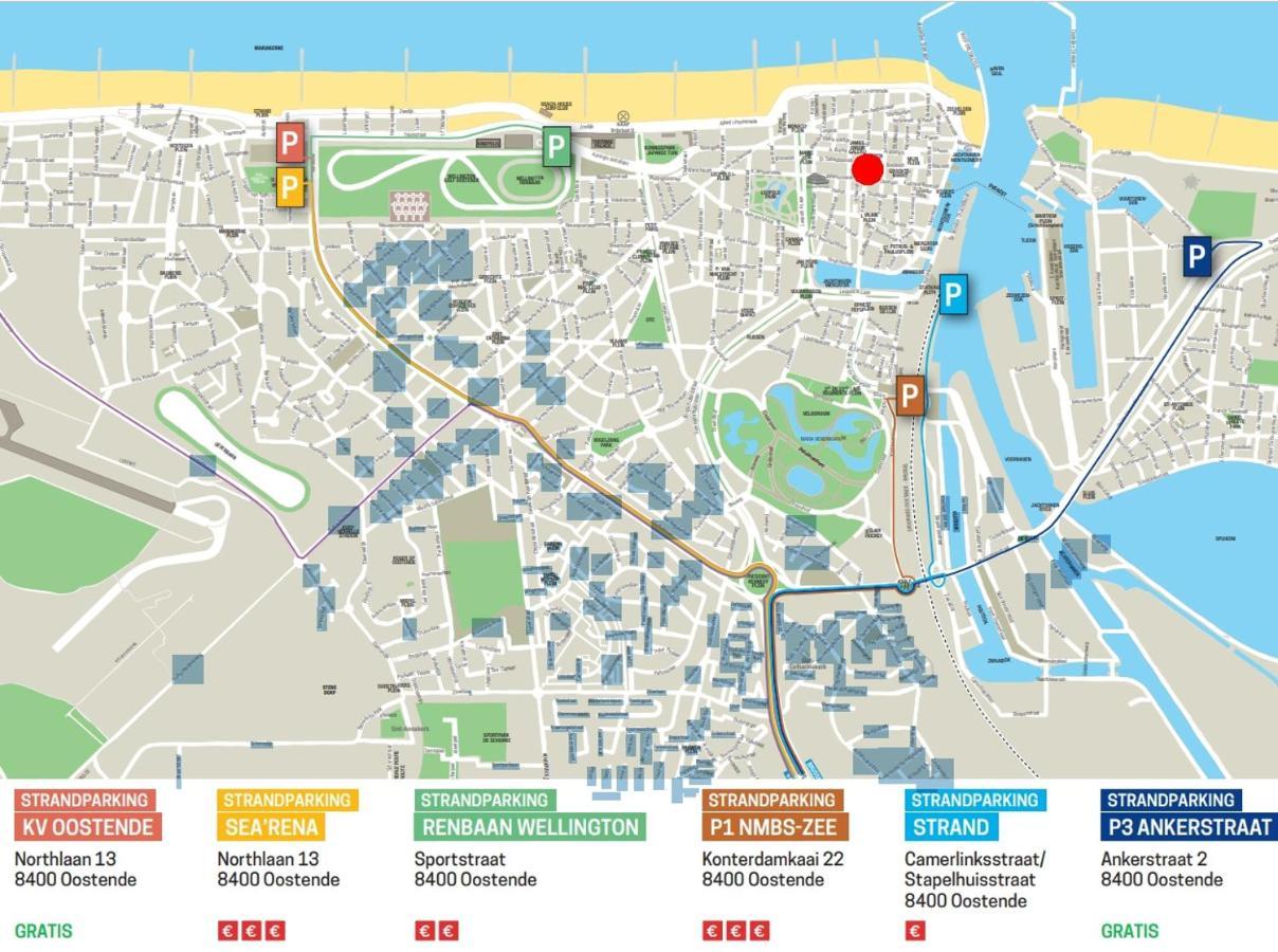 Vakantieappartement Emiel Centrum Oostende Met Garage المظهر الخارجي الصورة